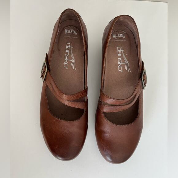 Dansko Tina Mary Jane leather clogs 40 US 9.5-10 walking company exclusive - Picture 6 of 14
